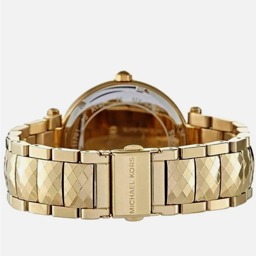 Michael Kors Gold Watch with Crystal Accents - Picture 10 of 10